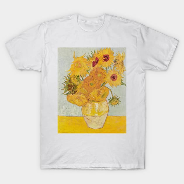 Sunflowers by Van Gogh T-Shirt by Laevs